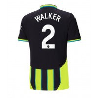 Camiseta Manchester City Kyle Walker #2 Segunda Equipación Replica 2024-25 mangas cortas